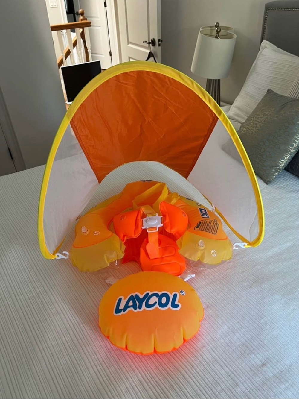 Baby Swim Float Ring with Sun Canopy